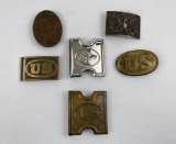 Lot Of Us Military Belt Buckles