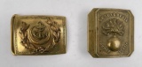 Pair Of Antique Military Belt Buckles
