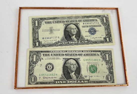 Pair of $1 Notes 1957A Silver Certificate 1963B
