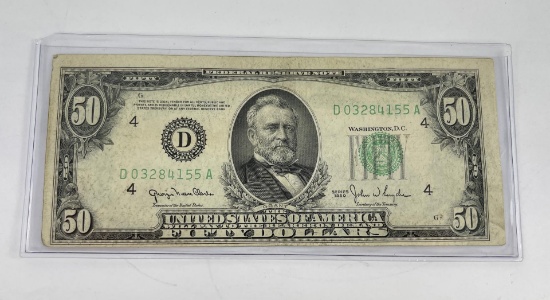 1950 Ohio $50 Note