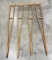 2 Pair of Hospital Corps US Army Crutches