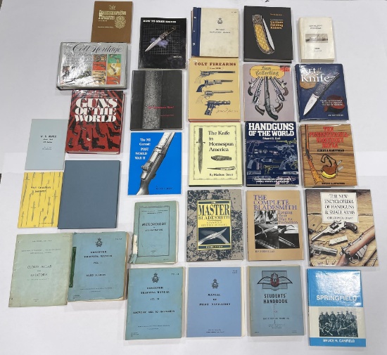 Large Group of Knife and Gun Related Books