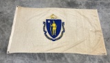 Antique University of Massachusetts Amherst Flag