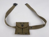 WW2 USMC Belt w/ M1 Carbine Mag Pouch