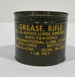 Vietnam 1lb Rifle Grease Tin