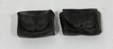 WW1 Rock Island Leather Ammo Pouches