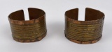 Antique Plains Indian Copper and Brass Braclets