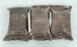 Lot of 3 Military MRE Units