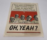 WW2 Nazi German Propaganda Poster