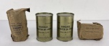 Set of 4 WW2 Plaster of Paris Medical Bandages