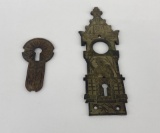 Art Nouveau Door Lock Plates