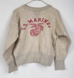 WW2 WWII V Collar USMC Marine Corps Sweatshirt