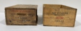 Wood Boxes Winchester .22 LR Dupont Explosives