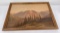 Mountain Range Oil on Canvas Painting