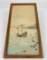 Antique Japanese Mt Fuji Boat Woodblock Print