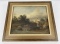 Antique Signed 1839 Oil on Canvas Painting