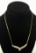 10k Yellow Gold and Diamond Necklace