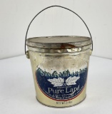 Antique Silverleaf Lard Tin