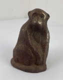 Antique Cast Iron Monkey Door Stop