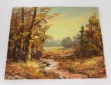 Montana Landscape Oil on Board Painting