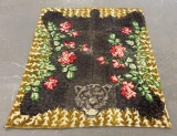 Antique Black Bear Wool Sleigh Lap Blanket
