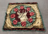 Antique Elk Wool Sleigh Lap Blanket