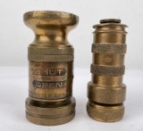 Pair of Vintage Fire Nozzles