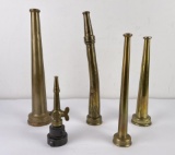 Lot of Antique Fire Nozzles