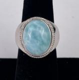 Sterling Silver Persian Turquoise Ring