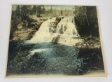 Antique Dickson North Dakota Falls Tinted Photo
