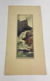 Antique Hand Tinted Photo Bridal Veil Falls Canada