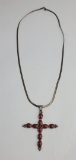 Taxco Mexico Sterling Silver Gemstone Necklace