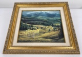 Dave Samuelson Oil on Board Montana Painting