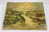 Watercolor on Board Marshlands