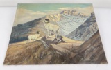 Ross Sutherland Montana Oil on Board Painting