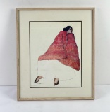 Native American Indian Signed Print
