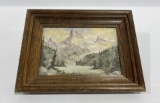 Montana Mountain Oil Painting