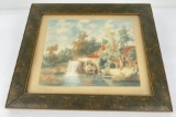 Antique Hand Tinted Photo Saw Mill