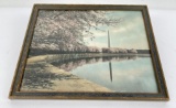 Antique Washington DC Monument Hand Tinted Photo