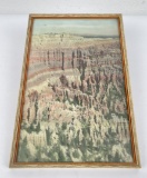 Antique Hand Tinted Grand Canyon Photo