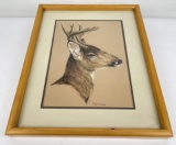C.S. Poppenga Deer Painting Montana