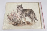 Doug Linstrand Signed Wolf Print