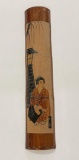 Japanese Carved Bamboo Roof Tile