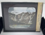 Avalanche Lake Glacier Park Magic Lantern Slide