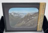 Wolf Mountain Glacier Park Magic Lantern Slide