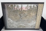 Bridge Yellowstone Park Magic Lantern Slide