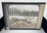 Punch Bowl Yellowstone Park Magic Lantern Slide