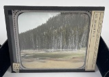 Emerald Pool Yellowstone Park Magic Lantern Slide