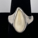 Sterling Silver Montana Elk Tooth Ring