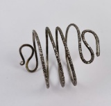 Sterling Silver Snake Coil Bracelet